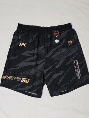 UFC x Venum Fight Week Performance Training Shorts Men’s XXL Black Camo NWT